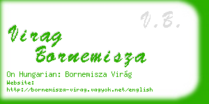 virag bornemisza business card