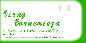 virag bornemisza business card